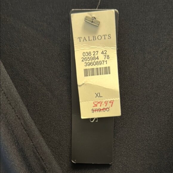 Talbots Black Midi Dress - New w/ Tags - Picture 3 of 5
